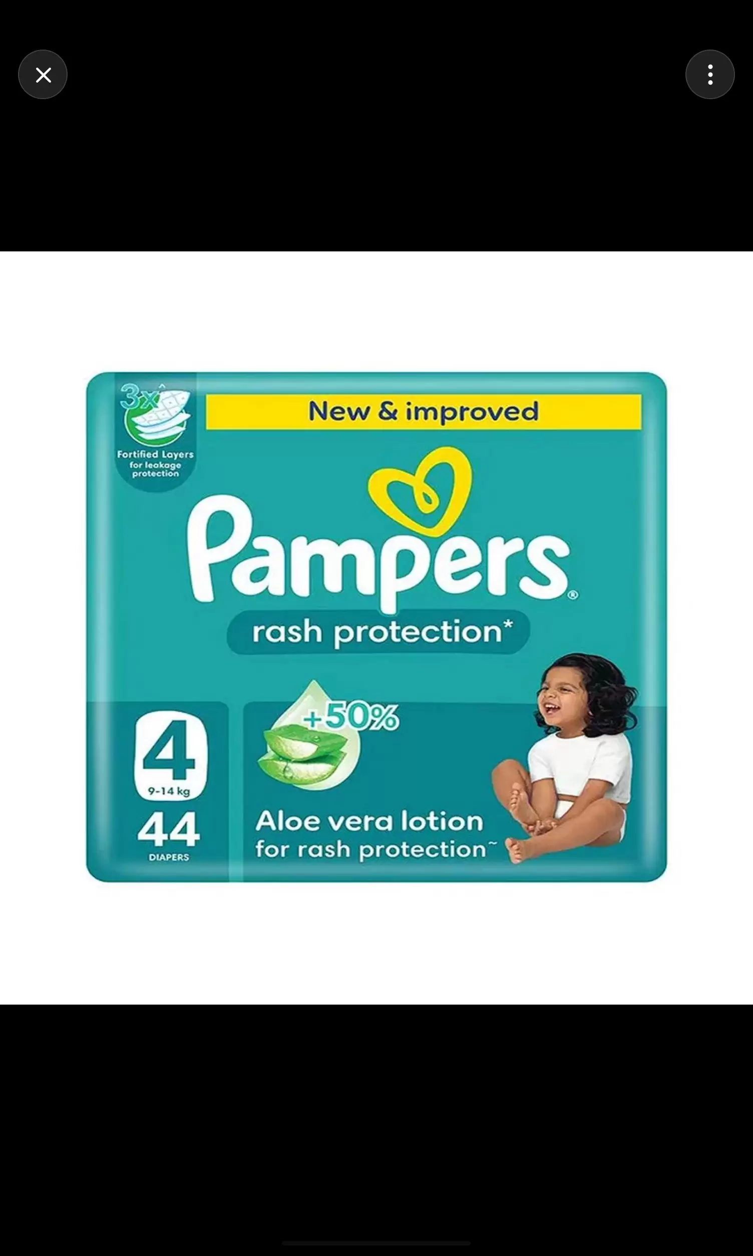 Pampers Rash Protection Taped Diapers Size 4 – 44 Diapers